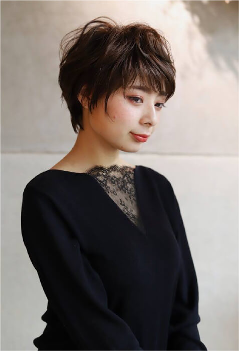 大人かわいいロマンティックショート